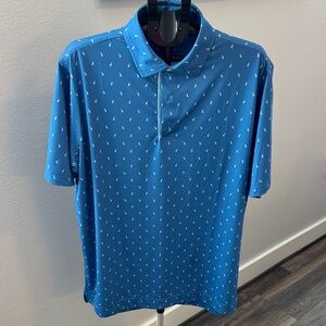 FootJoy Classic Blue Polo with White Dots